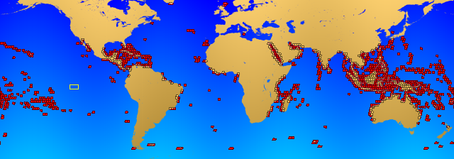 geographical areas covered by Landsat scenes in our archive