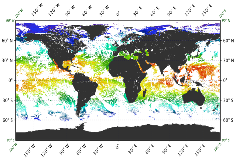 VIIRS daytime 4km SST